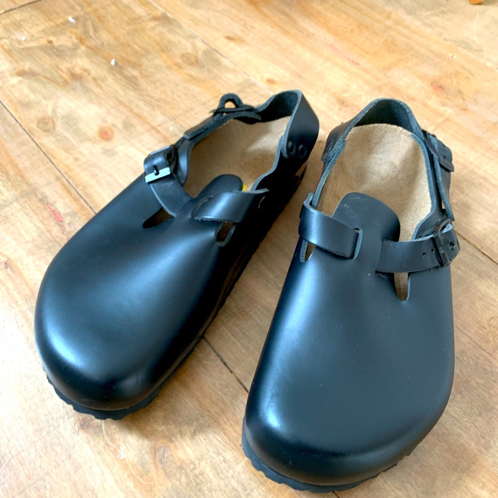 Birkenstock Tokio Black Back Strap Size 9 New